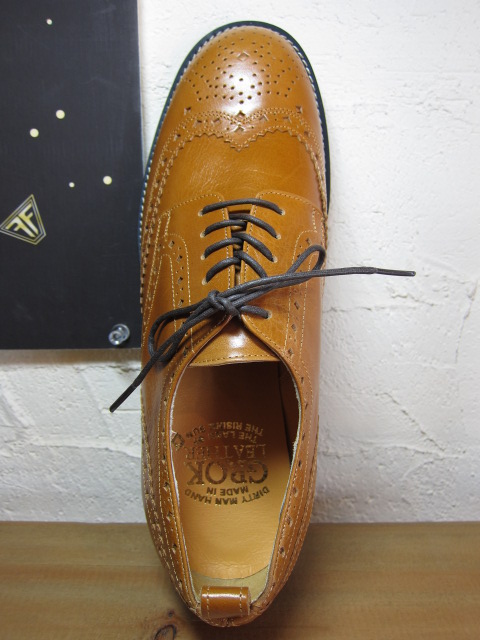 画像: GROK LEATHER/SPIT WEB SHOES  CAMEL