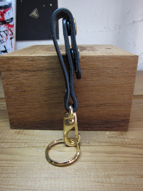 画像: AKER/LEATHER SNAP KEY HOLDER BRASS