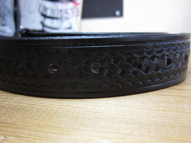 画像: AKER/LEATHER GARRISON BELT  BLACK