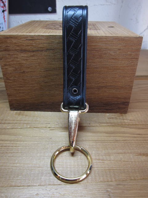 画像: AKER/LEATHER SNAP KEY HOLDER BRASS