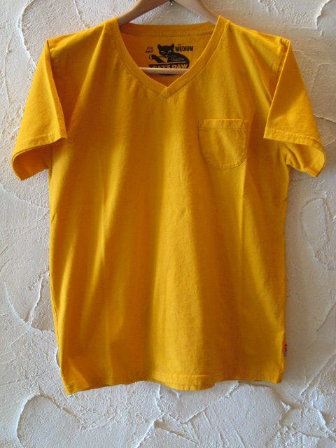 画像1: CAT'S PAW/S/S V NECK T  GOLD