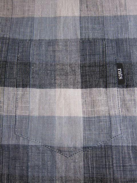 画像: RATS/PANAMA CHECK SH L/S  GRAY