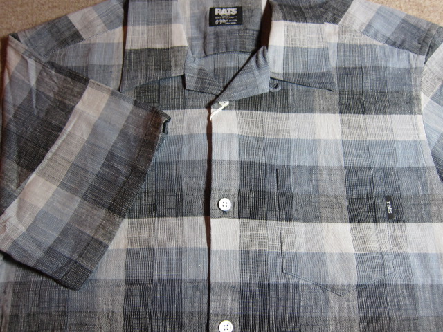 画像: RATS/PANAMA CHECK SH S/S  GRAY