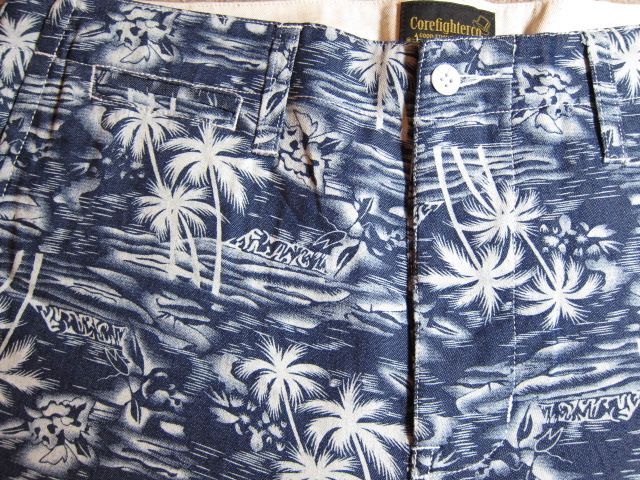 画像: (DEAD STOCK)COREFIGHTER/HAWAIIAN CRAMPONES SHORTS  INDIGO NVY