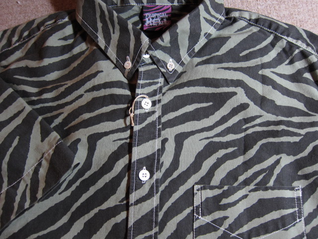 画像: COREFIGHTER/ZEBRA B.D S/S SHIRTS  ARMY ZEBRA