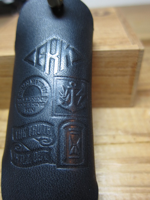 画像: GROK LEATHER/KEY COVER MID PLANE  BLKxGOLD