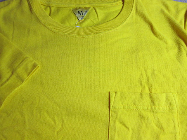 画像3: (SALE 50%OFF)JOEY/PIGMENT POCKET T  YELLOW