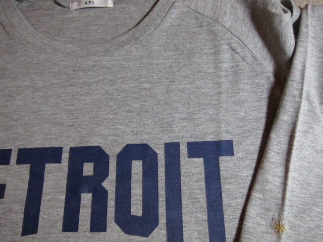 画像4: ☆SALE 50%OFF☆ AFI/DETROIT CITY PRINT 3/4 T LIGHT  GRAY