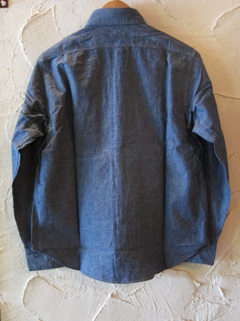 画像: SUGAR CANE/BLUE CHAMBRAY L/S WORK SHIRTS NAVY