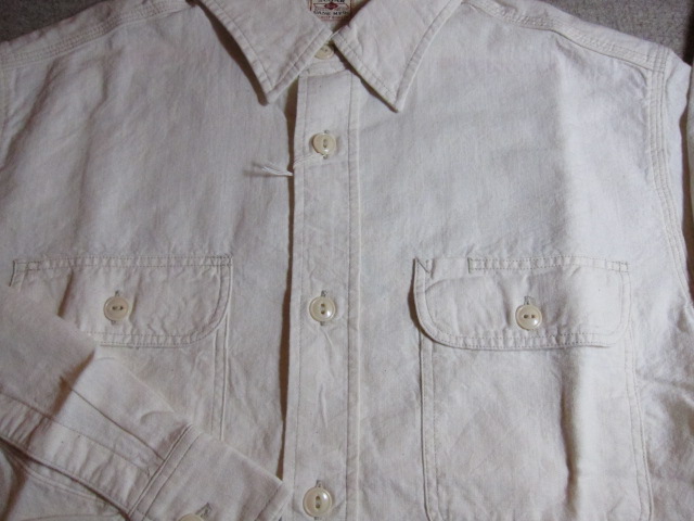 画像: SUGAR CANE/WHITE CHAMBRAY L/S WORK SHIRTS WHITE(OFF)SC25678A