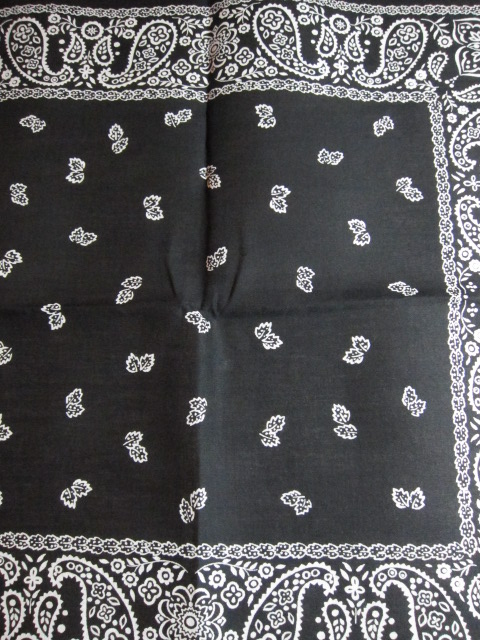 画像: SPRINGS/80's DEAD STOCK BANDANA D  BLACK