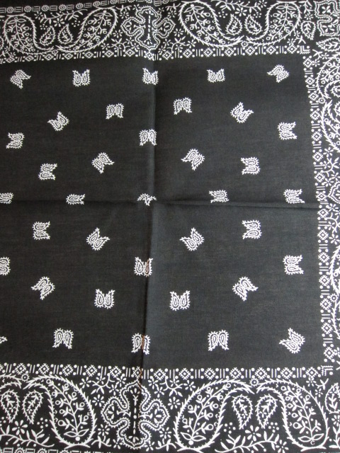 画像: SPRINGS/80's DEAD STOCK BANDANA C  BLACK