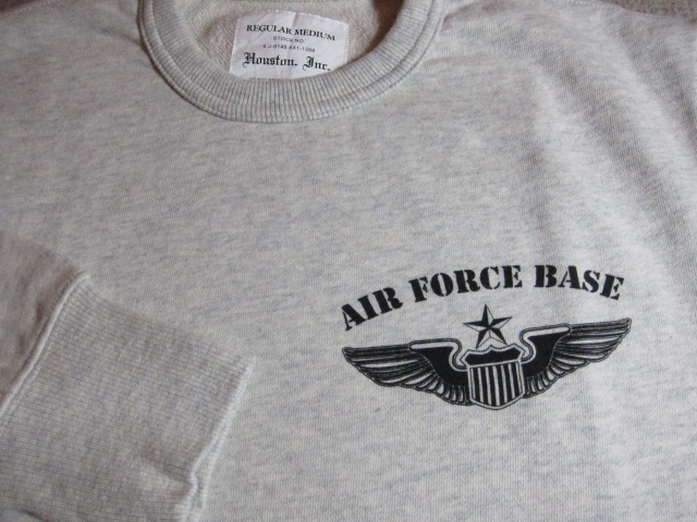 画像: HOUSTON/PRINT CREW SWEAT A.F.F.A  OATMEAL