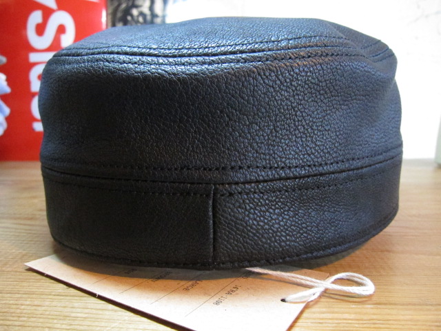 画像: RATS/LEATHER WORK CAP  BLACK