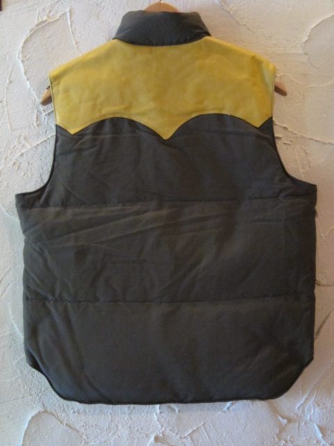 画像: SUGAR CANE/LEATHER YORK DOWN VEST  SAGE