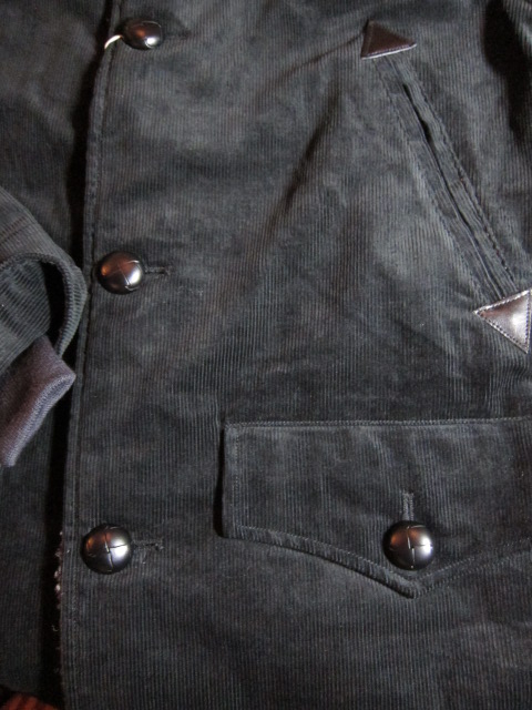 画像: SUGAR CANE/CORDUROY RANCH COAT  BLACK