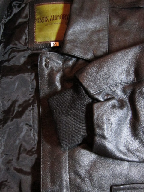 画像: KNOX ARMORY/A-2 LEATHER JKT  BLACK