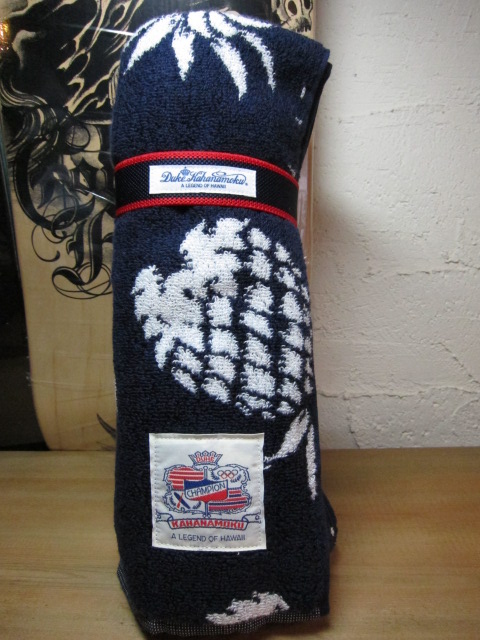 画像: DUKE'S KAHANAMOKU/PINEAPLLE BEACH TOWEL M  NAVY