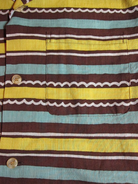 画像4: STYLE EYES/COTTON SPORT SHIRTS BORDER  BROWN