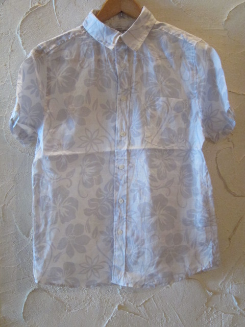 画像1: (SALE 40%OFF) PAN HARD/RAMIE FLOWER S/S SHIRTS  WHITE