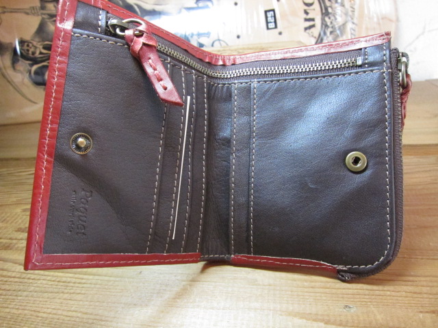 画像: HAWK COMPANY/WASHED LEATHER　WALLET　RED