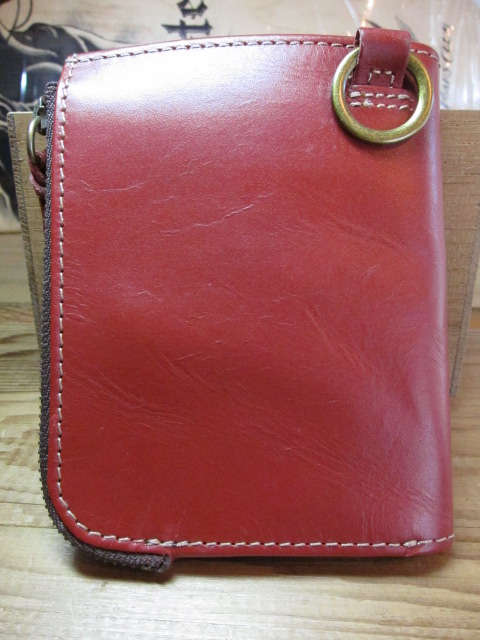 画像: HAWK COMPANY/WASHED LEATHER　WALLET　RED