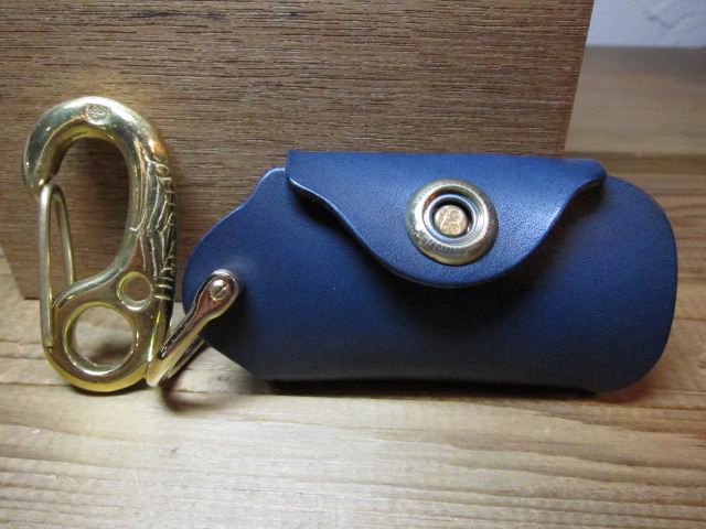 画像: GROK LEATHER/KEY COVER ELECT PLANE NAVYxGOLD