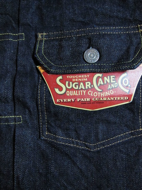 画像: SUGAR CANE/14.25oz DENIM JKT 1953MODEL  NAVY ONEWASH