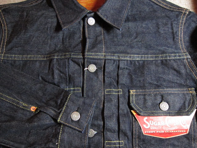 画像: SUGAR CANE/14.25oz DENIM JKT 1953MODEL  NAVY ONEWASH