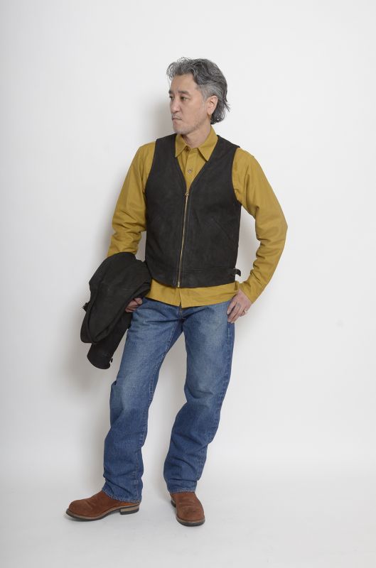 画像: RATS/30's MILITARY WORK SHIRT  MUSTARD