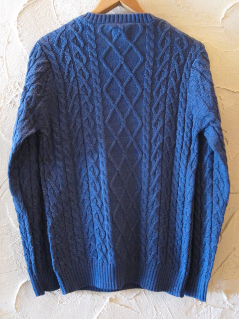 画像: CORISCO/INDIGO CREW KNIT  INDIGO WASH