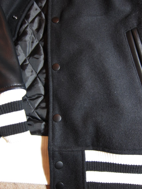 画像: JOEY/MELTON AWARD JKT RIB  BLACKxBLACK