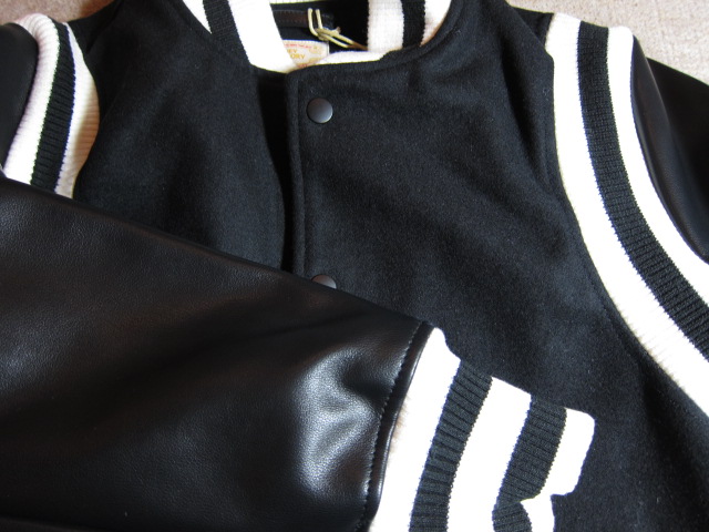 画像: JOEY/MELTON AWARD JKT RIB  BLACKxBLACK