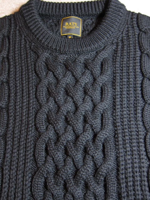 画像: RATS/ALAN KNIT SWEATER  BLACK