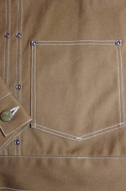 画像: BELAFONTE/RAGTIME CANVAS JACKET  BROWN