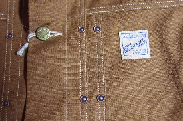 画像: BELAFONTE/RAGTIME CANVAS JACKET  BROWN