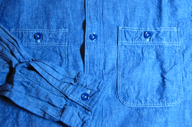 画像: BUZZ RICKSON'S/BLUE CHAMBRAY WORK SHIRTS BLUE BR25995