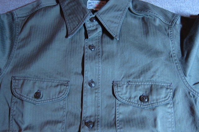 画像: BUZZ RICKSON'S/HERRINGBONE WORK SHIRTS  OLIVE