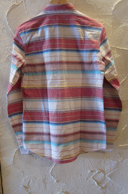 画像: (SALE 40%OFF) VINTAGE EL/NATIVE BORDER SHIRTS  RED