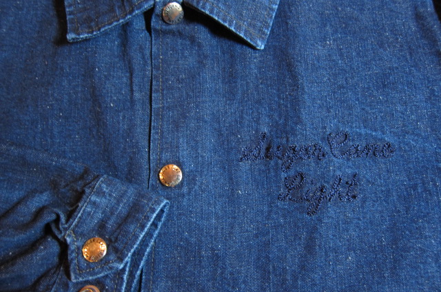 画像: SUGAR CANE Light/11oz NEP DENIM COACH JKT  NAVY