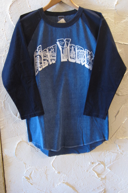 画像1: CHESWICK/3/4 BASEBALL T  NAVYxNAVY