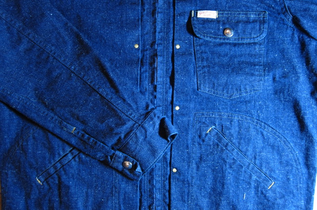 画像: SUGAR CANE Light/11oz NEP DENIM HOODEO JKT  NAVY