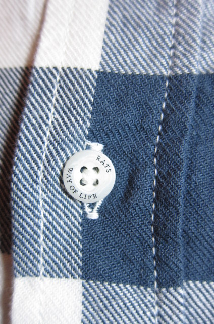 画像: RATS/BUFFALO CHECK SHIRTS WHITEｘGRAY