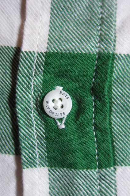 画像: RATS/BUFFALO CHECK SHIRTS WHITEｘGREEN