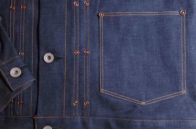 画像: BELAFONTE/RAGTIME DENIM JKT BUTTON FLY 10.5oz RG DENIM