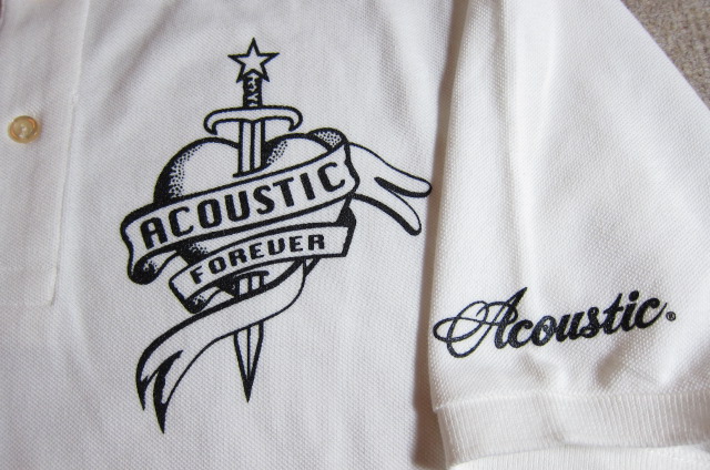 画像: (SALE 35%OFF) ACOUSTIC/DAGGER S/S POLO  WHITE