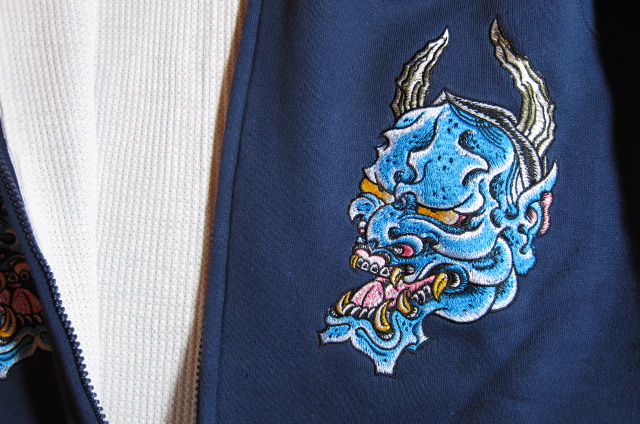 画像: (DEAD STOCK)COREFIGHTER/EXCELL HOODED WITH THERMAL HANNYA  NAVY