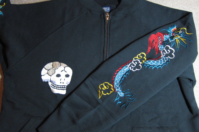 画像: TOYO ENTERPRISE /ZIP SUKA SWEAT SNAKE&SKULL  BLACK