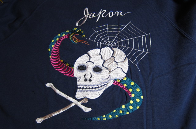 画像: TOYO ENTERPRISE /ZIP SUKA SWEAT SNAKE&SKULL  NAVY