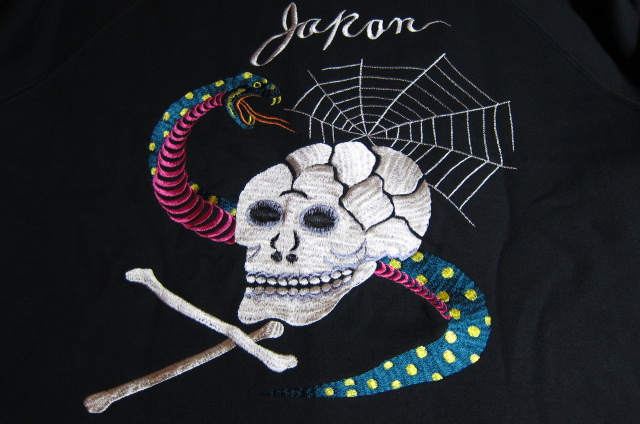 画像: TOYO ENTERPRISE /ZIP SUKA SWEAT SNAKE&SKULL  BLACK